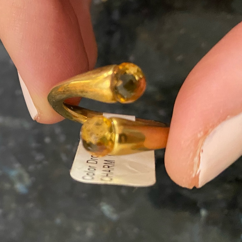 Color Drop Gem Ring